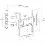 InLine 23109A Supporto TV a parete 139,7 cm (55") Nero (23109A)