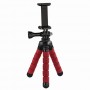 Hama Flex treppiede Smartphone/fotocamera di azione 3 gamba/gambe Nero, Rosso (00004611)