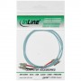 InLine SC/SC, 25 m cavo a fibre ottiche 2x SC Turchese, Colore acqua (83525O)