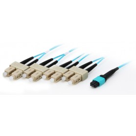 Equip 25557407 cavo a fibre ottiche 7 m MTP 4x SC OM4 Ciano (25557407)