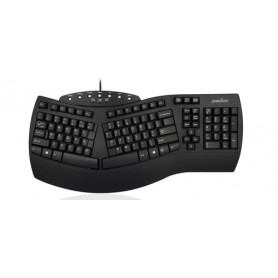 Perixx PERIBOARD-512 tastiera USB QWERTZ Tedesco Nero (PERIBOARD-512 schwarz)