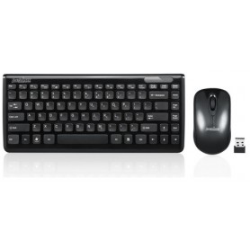 Perixx PERIDUO-707 PLUS tastiera RF Wireless QWERTY Nero (PERIDUO-707 PLUS W)