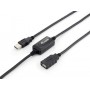 Equip 133310 cavo USB 10 m USB 2.0 USB A Nero (133310)