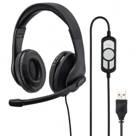 Hama HS-USB300 Cuffia Padiglione auricolare USB tipo A Nero (139924)