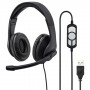 Hama HS-USB300 Cuffia Padiglione auricolare USB tipo A Nero (139924)