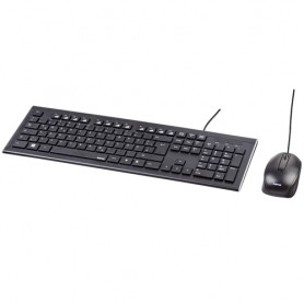 Hama Cortino tastiera USB QWERTZ Tedesco Nero (134958)
