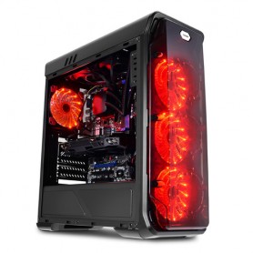 LC-Power Gaming 988B - Red Typhoon Midi Tower Nero (LC-988B-ON)