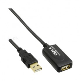 InLine 25m USB 2.0 A m/f cavo USB USB A (34614I)
