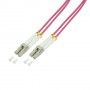 LogiLink FP4LC50 cavo a fibre ottiche 50 m 2x LC OM4 Viola (FP4LC50)