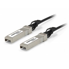 LevelOne DAC-0103 cavo a fibre ottiche 3 m SFP+ Nero, Acciaio inossidabile (DAC-0103)