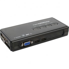 InLine 60614H switch per keyboard-video-mouse (kvm) Nero (60614H)