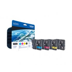 Brother LC-985VALBP cartuccia d'inchiostro 4 pz Originale Nero, Ciano, Magenta, Giallo (LC-985VALBP)