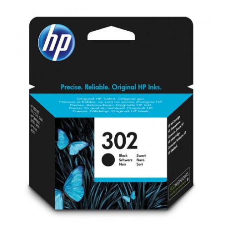 HP 302 Black Original Ink Cartridge cartuccia d'inchiostro 1 pz Resa standard (F6U66AE)