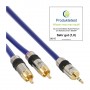 InLine 25m 2x RCA/3.5mm Premium cavo audio Blu (89932P)