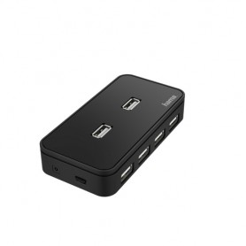 Hama 00200123 hub di interfaccia USB 2.0 480 Mbit/s Nero (00200123)