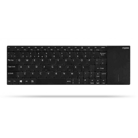 Rapoo E2710 tastiera RF Wireless QWERTZ Tedesco Nero, Acciaio inossidabile (16170)