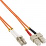 InLine 20m LC/SC 50/125µm cavo a fibre ottiche Arancione (88639)