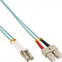 InLine 35m LC/SC 50/125µm cavo a fibre ottiche Turchese, Colore acqua (88635O)