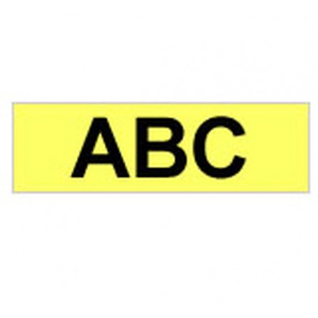 Brother Gloss Laminated Labelling Tape - 12mm, Black/Yellow nastro per etichettatrice TZ (TZC31)