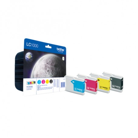Brother LC-1000VALBPDR cartuccia d'inchiostro Originale Nero, Ciano, Magenta, Giallo (LC1000VALBPDR)