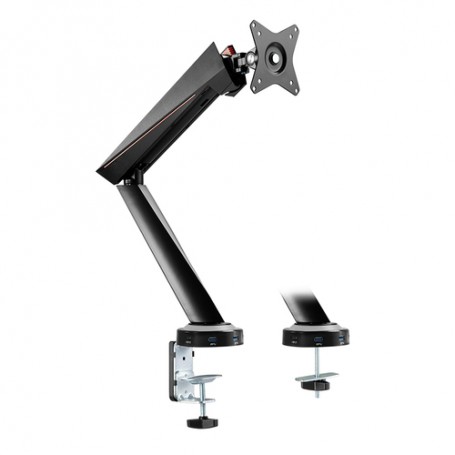 LogiLink BP0091 supporto da tavolo per Tv a schermo piatto 81,3 cm (32") Morsa Nero, Rosso (BP0091)