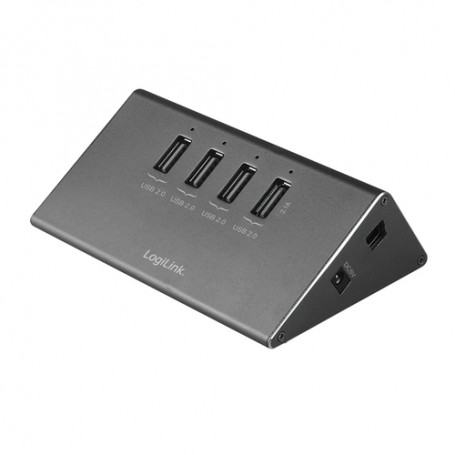 LogiLink UA0224 hub di interfaccia 480 Mbit/s Nero (UA0224)