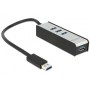 DeLOCK 62534 hub di interfaccia 5000 Mbit/s Nero, Argento (62534)