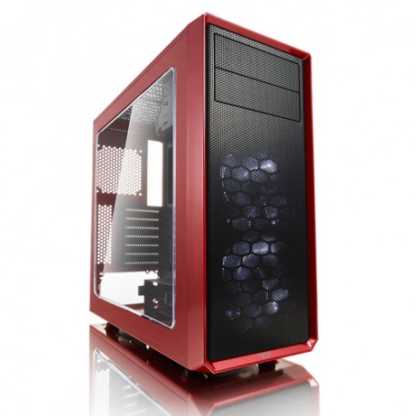 Fractal Design Focus G Midi Tower Nero, Rosso (FD-CA-FOCUS-RD-W)