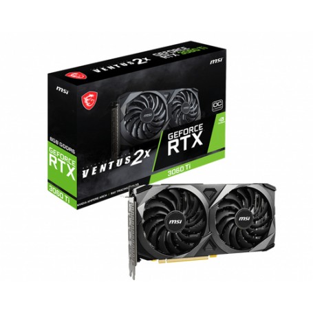 MSI RTX 3060 TI VENTUS 2X 8G OC V1 LHR scheda video NVIDIA GeForce RTX 3060 Ti 8 GB GDDR6 (V397-232R)