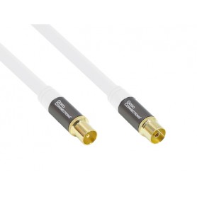 Alcasa GC-M2045 cavo coassiale RG-6 5 m IEC coax Bianco (GC-M2045)