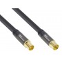 Alcasa GC-M2053 cavo coassiale 2 m IEC Nero (GC-M2053)