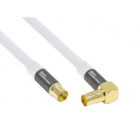 Alcasa GC-M2068 cavo coassiale RG-6/U 15 m IEC/Koax Bianco (GC-M2068)