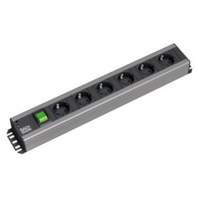 Bachmann 300.011 unità di distribuzione dell'energia (PDU) 6 presa(e) AC 2U Nero, Grigio (300.011)