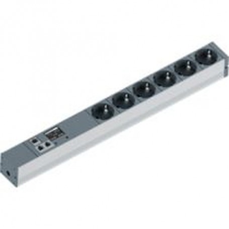 Bachmann BlueNet BN2000 unità di distribuzione dell'energia (PDU) 6 presa(e) AC 1U Nero, Argento (329.3009)