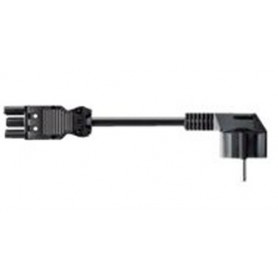 Bachmann H05VV-F 3G 1.5 mm² 1.5m Nero 1,5 m CEE7/4 GST18/3 (375.000)