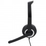 Hama HS-USB250 Cuffia Padiglione auricolare USB tipo A Nero, Argento (00139928)