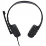 Hama HS-USB250 Cuffia Padiglione auricolare USB tipo A Nero, Argento (00139928)