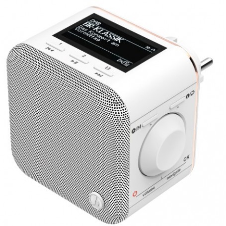 Hama DR40BT-PlugIn Portatile Analogico e digitale Bianco (54871)