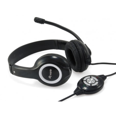 Equip 245301 cuffia e auricolare Padiglione auricolare USB tipo A Nero (245301)