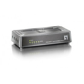 LevelOne FSW-0508TX switch di rete Non gestito Fast Ethernet (10/100) Nero, Grigio (FSW-0508TX)