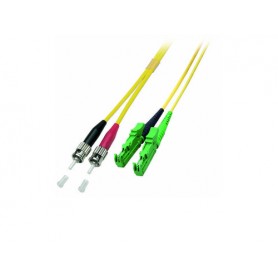 Alcasa 2m E2000(APC)-ST cavo a fibre ottiche E-2000 (APC) OS2 Giallo (LW-702EAT)