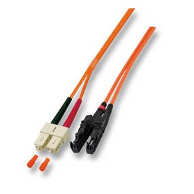 Alcasa 1m E2000-SC cavo a fibre ottiche E-2000 OS2 Arancione (LW-701ES)
