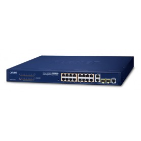 PLANET FGSW-1816HPS switch di rete Gestito L2 Fast Ethernet (10/100) Supporto Power over Ethernet (PoE) Blu (FGSW-1816HPS)