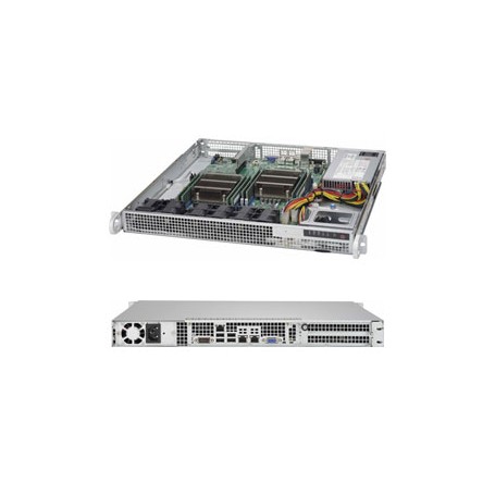 Supermicro SuperServer SYS-6018R-MD Intel® C612 LGA 2011 (Socket R) Rack (1U) Argento (SYS-6018R-MD)