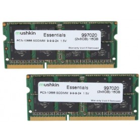 Mushkin SO-DIMM 16GB DDR3 Essentials memoria 2 x 8 GB 1333 MHz (997020)