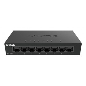 D-Link DGS-108GL Non gestito Gigabit Ethernet (10/100/1000) Nero (DGS-108GL/E)