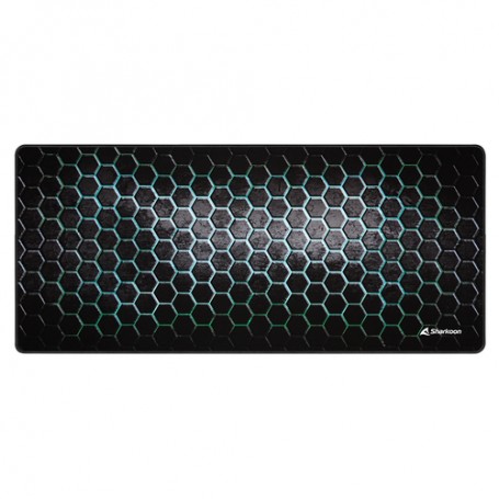Sharkoon SKILLER SGP30 Tappetino per mouse per gioco da computer Nero, Verde (4044951032181)
