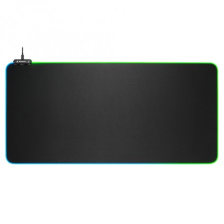 Sharkoon 1337 RGB V2 Gaming Mat Tappetino per mouse per gioco da computer Nero (4044951029990)
