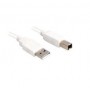 Sharkoon 0.5m, USB2.0-A/USB2.0-B cavo USB USB A USB B Bianco (4044951015344)