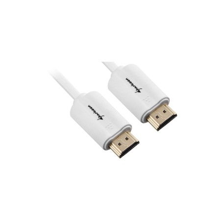 Sharkoon 2m, 2xHDMI cavo HDMI HDMI tipo A (Standard) Bianco (4044951018116)